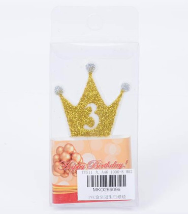 PARTIE CANDLES CORONĂ CU CIFRA 0-9 Armtoys