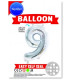 BALON DIN FOLIE CIFRA 0-9 ARGINTII/ORO 65 CM Armtoys