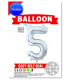 BALON DIN FOLIE CIFRA 0-9 ARGINTII/ORO 65 CM Armtoys
