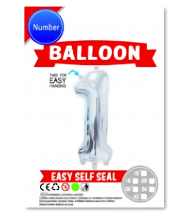 BALON DIN FOLIE CIFRA 0-9 ARGINTII/ORO 65 CM Armtoys