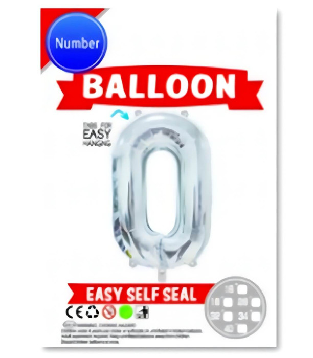 BALON DIN FOLIE CIFRA 0-9 ARGINTII/ORO 65 CM Armtoys