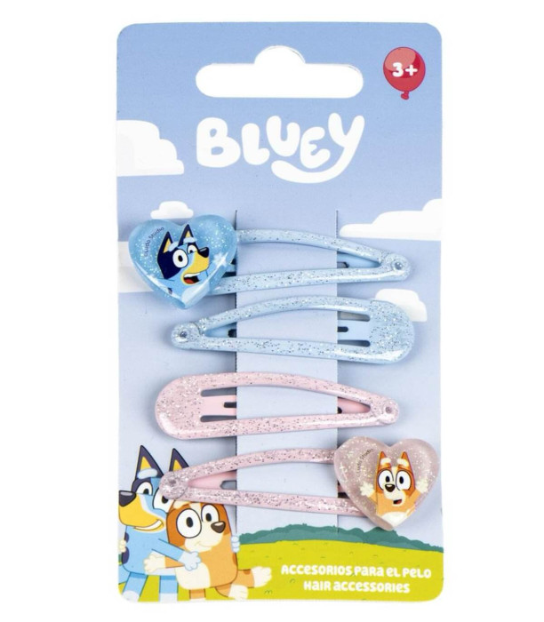 FIBI PENTRU PĂR 4 BUC. PE CARTON BLUEY Cerda