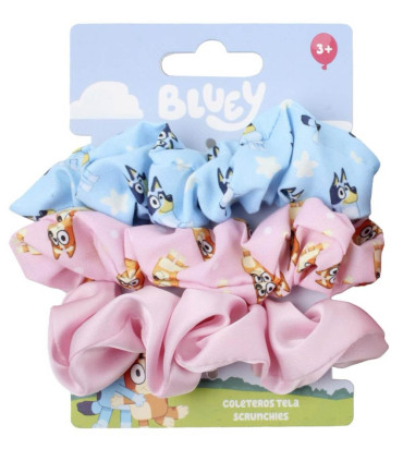 SCRUNCHIE HAIR ELASTIC 3 PCS ON CARD BLUEY Cerda