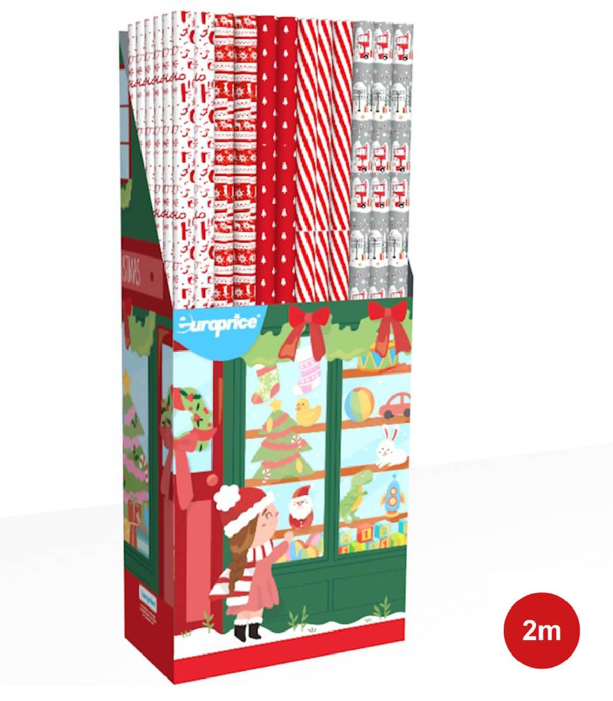 Hârtie de ambalaj Crăciun XMAS SHOP 70 x 200 Europrice