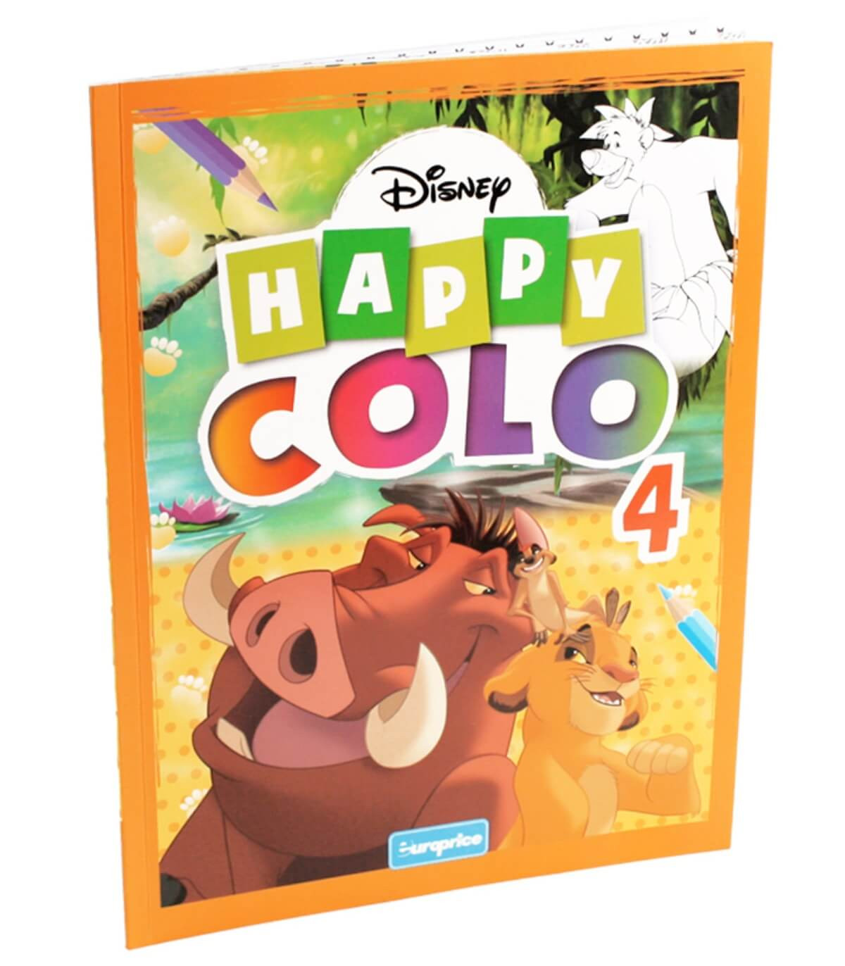 COLORING BOOK 32 PAGES. HAPPY COLO 4 TYPES Europrice