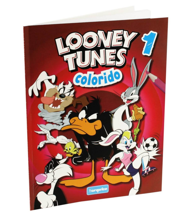 COLORING BOOK 32 PAGES LOONEY TUNES 4 TYPES Europrice