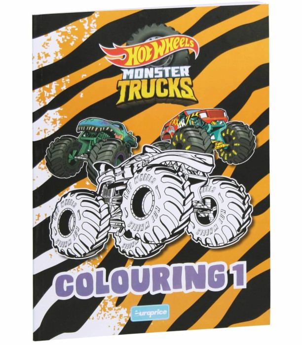 CARTE DE COLORAT 32 PAGINI MONSTER TRUCK 4 TIPURI Europrice