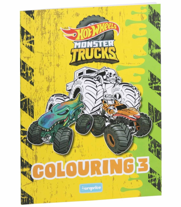 CARTE DE COLORAT 32 PAGINI MONSTER TRUCK 4 TIPURI Europrice