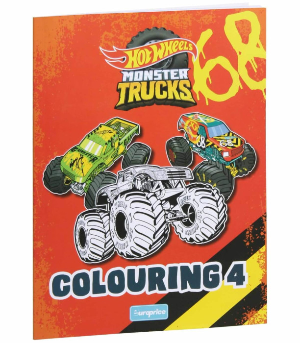 CARTE DE COLORAT 32 PAGINI MONSTER TRUCK 4 TIPURI Europrice