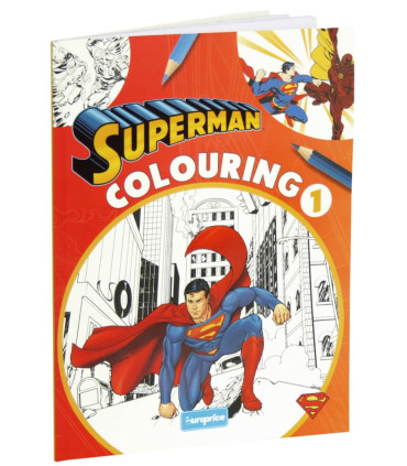 COLORING BOOK 32 PAGES SUPERMAN 4 TYPES Europrice
