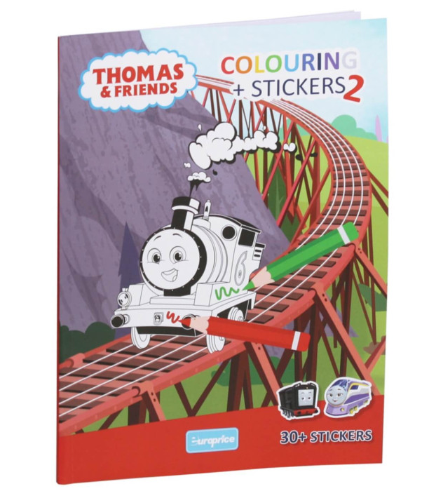 CARTE DE COLORAT + STICKERE 32 PAGINI THOMAS 4 TIPURI Europrice