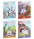 COLORING BOOK + STICKERS 32 PAGES THOMAS 4 TYPES Europrice