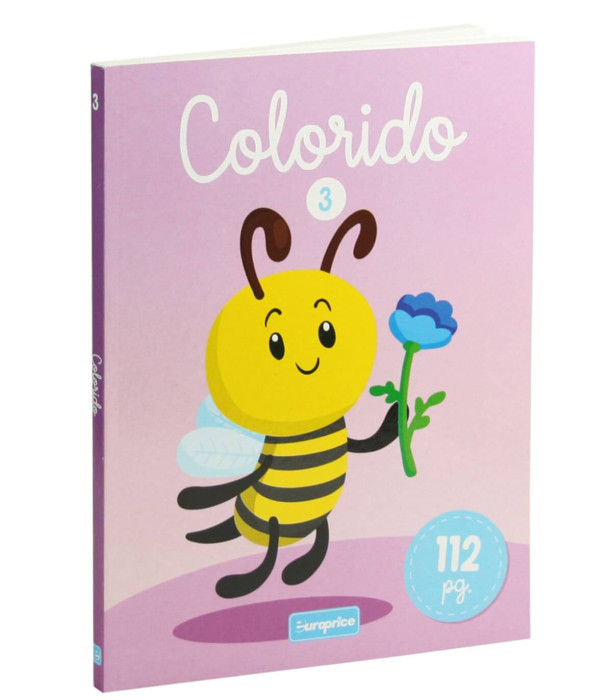 CARTICICA DE COLORAT 112 PAGINI ANIMALE COLORATE 4 TIPURI Europrice
