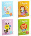 CARTICICA DE COLORAT 112 PAGINI ANIMALE COLORATE 4 TIPURI