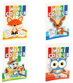 COLORING BOOK 32 PAGES MAXI COLOUR 4 TYPES