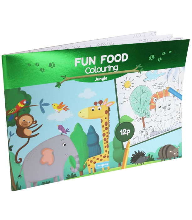 ALBUM MARE CARTE DE COLORAT 24 PAGINI JUNGLE/FANTASY Europrice