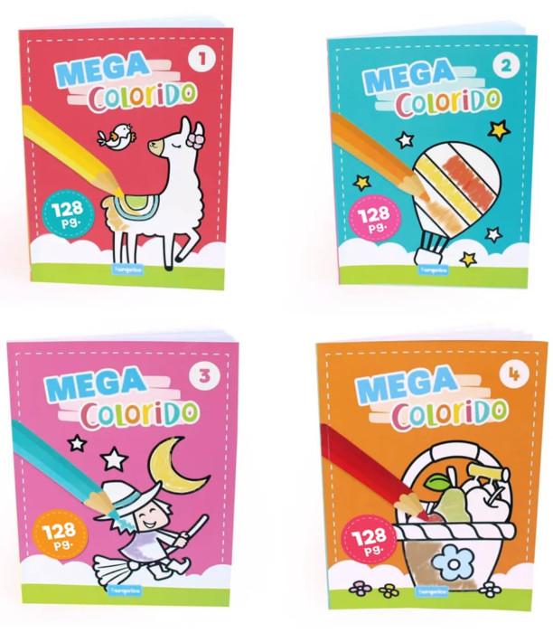 CARTICICA DE COLORAT 128 PAGINI MEGA COLORAT 4 TIPURI Europrice