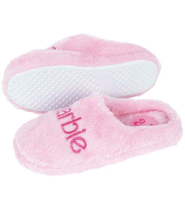 Papuci de casă din pluș cu broderie BARBIE 36-41 SERIE Arditex