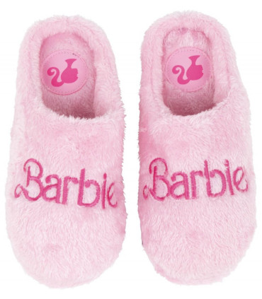 Papuci de casă din pluș cu broderie BARBIE 36-41 SERIE Arditex