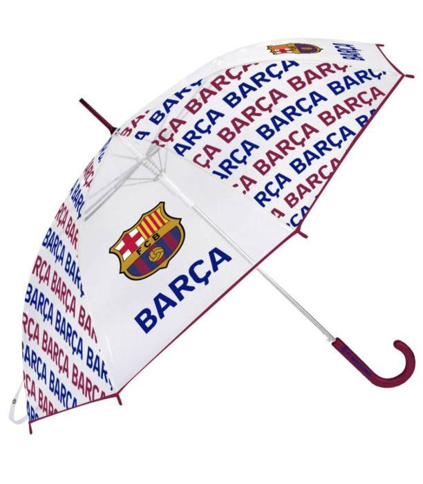CHILDREN'S UMBRELLA MECHANICAL EVA TRANSPARENT FC BARCELONA Arditex