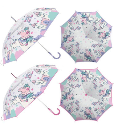 CHILDREN'S UMBRELLA MECHANICAL EVA TRANSPARENT PEPPA PIG Arditex