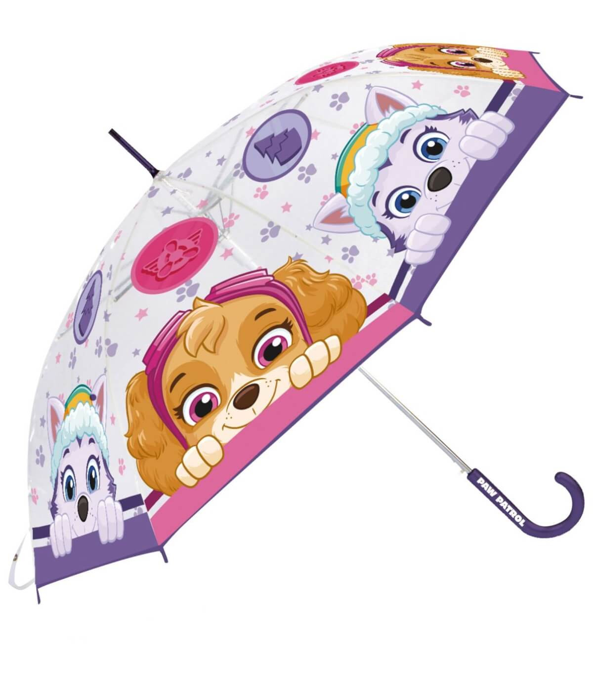 UMBRELĂ PENTRU COPII MECANICĂ EVA TRANSPARENTĂ PAW PATROL SKYE Arditex