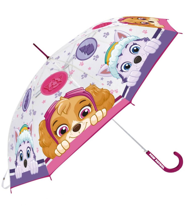 CHILDREN'S UMBRELLA MECHANICAL EVA TRANSPARENT PAW PATROL SKYE Arditex
