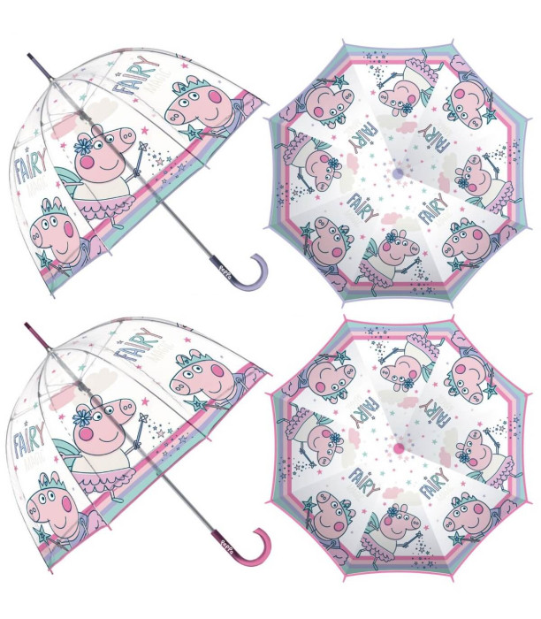 UMBRELĂ PENTRU COPII MECANICĂ EVA CLĂPAR PEPPA PIG Arditex