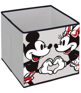 BOX PENTRU JUCĂRII MINNIE NEGRU 31X31X31 Arditex