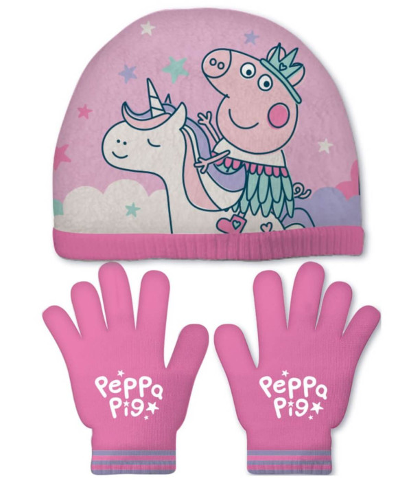 CHILDREN'S HAT 48/51 + GLOVES PEPPA PIG Arditex