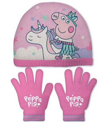 CHILDREN'S HAT 48/51 + GLOVES PEPPA PIG Arditex