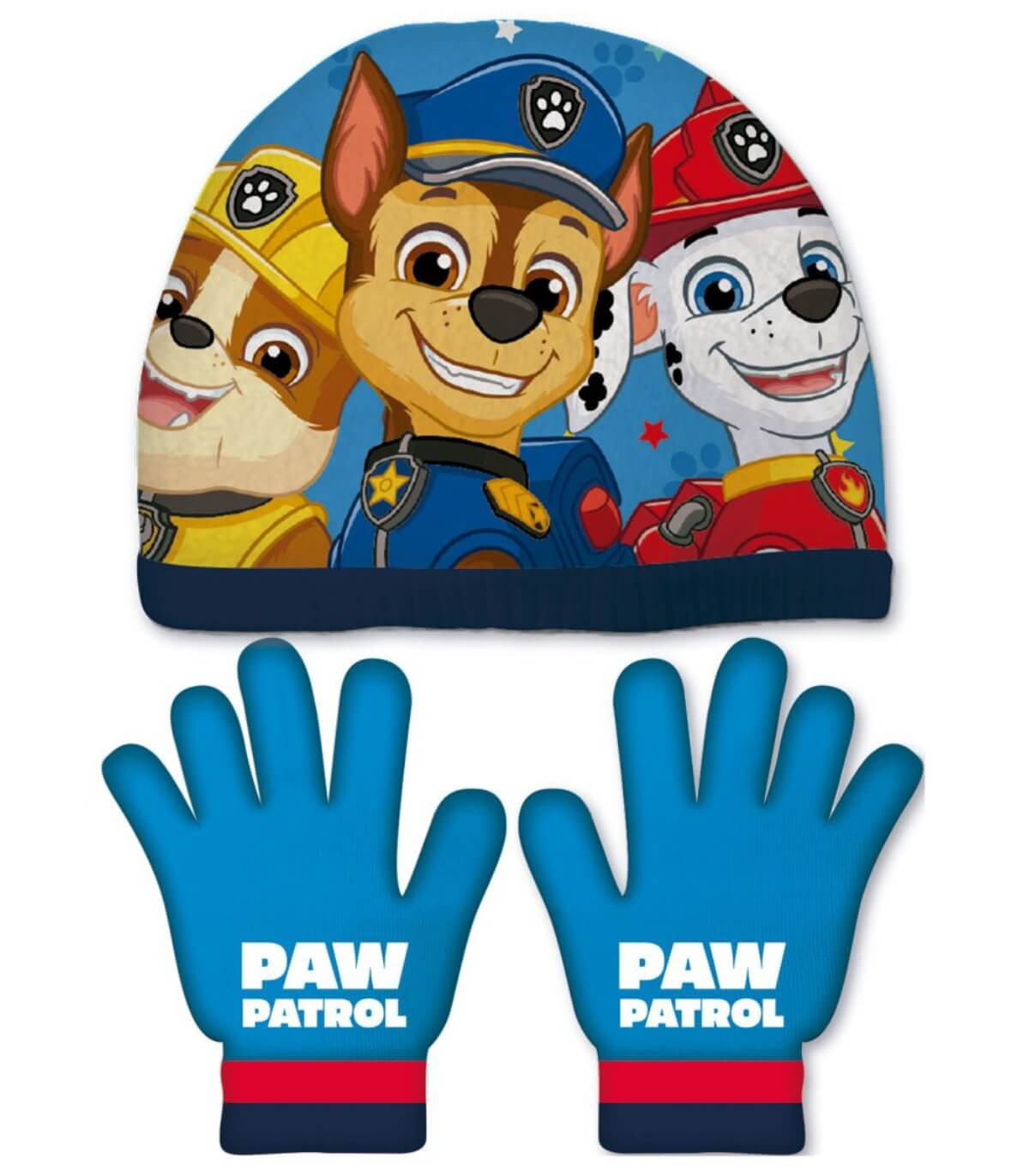 CHILDREN'S HAT 48/51 + PAW PATROL BOY GLOVES Arditex