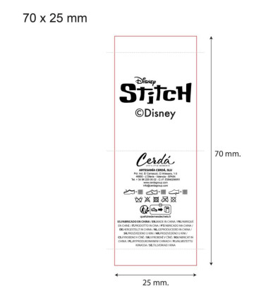 CIUPERCI DIN PLUȘ PENTRU COPII CU BRODERIE STITCH 30-37 SERIA Cerda