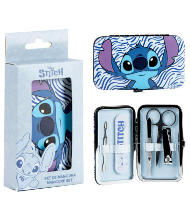 CHILDREN'S PENCIL CASE WITH NAIL SET 5 PIECES STITCH Cerda