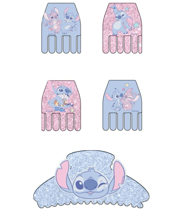 CLIPS PENTRU PĂR 5 BUC. PE CARTON STITCH Cerda