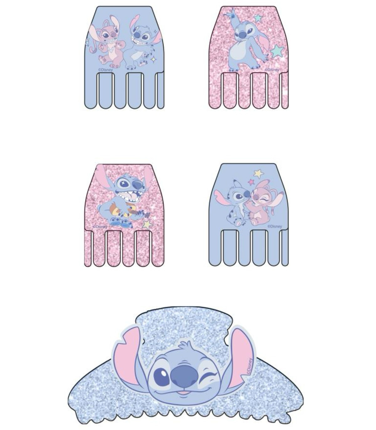 CLIPS PENTRU PĂR 5 BUC. PE CARTON STITCH Cerda