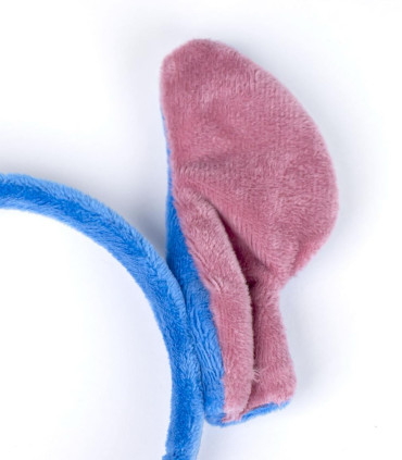 HEADBAND WITH EARS, BRACELET AND STITCH NECKLACE BLUE Cerda