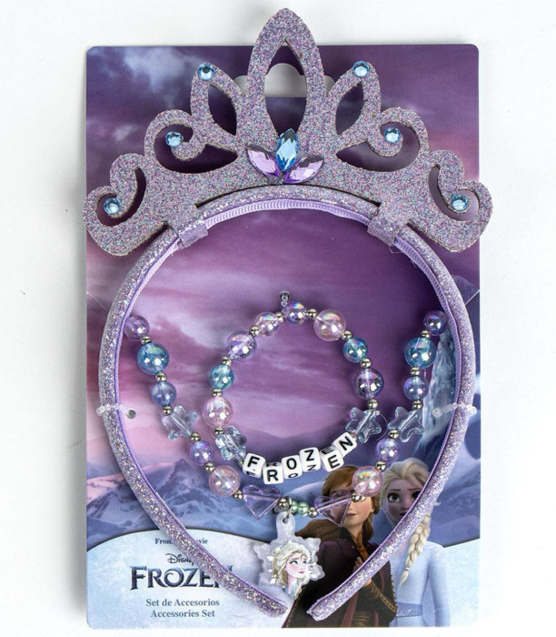 CORONĂ, BRĂȚARĂ ȘI COLIER FROZEN PE CARTON Cerda