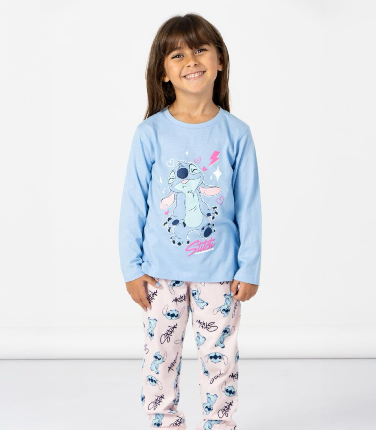 PYJAMA DE IARNĂ PENTRU COPII 5-12 ANI STITCH FETE Cerda