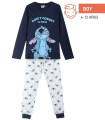 PYJAMA DE IARNĂ PENTRU COPII 6-14 ANI STITCH BĂIEȚI