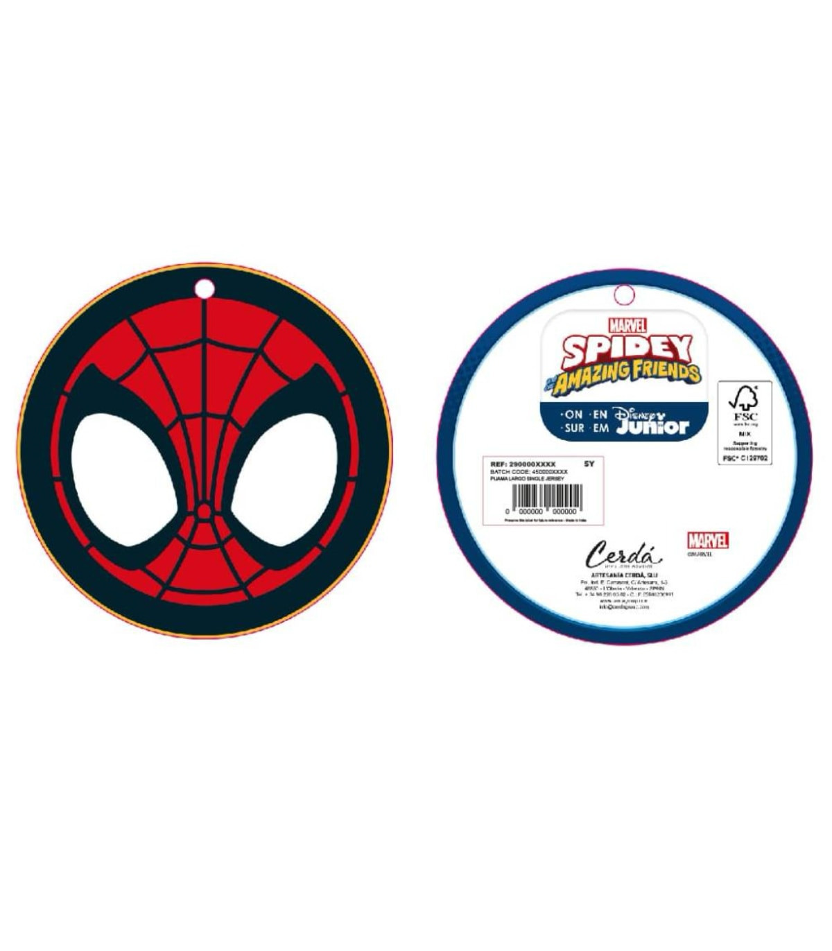 PYJAMA DE IARNĂ PENTRU COPII 3-6 ANI. SPIDERMAN Cerda