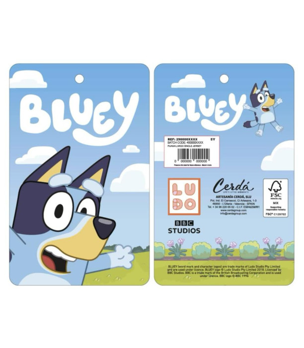 PYJAMA DE IARNĂ PENTRU COPII 3-6 ANI BLUEY FETE Cerda