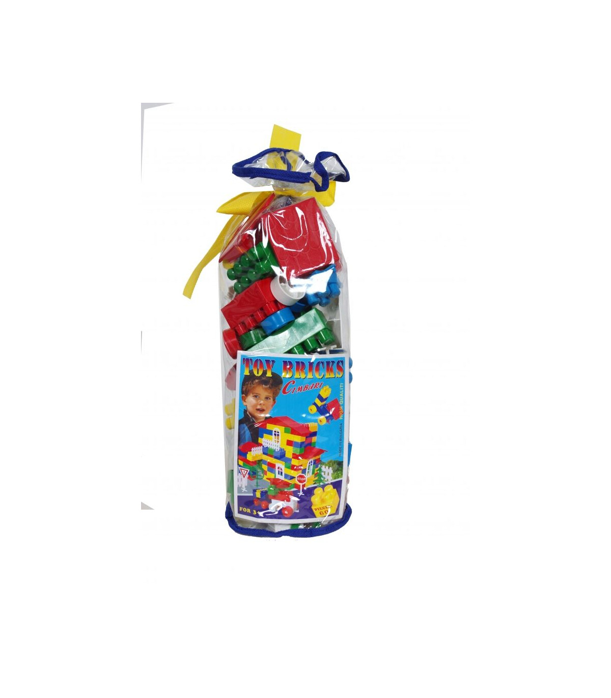 CONSTRUCTOR IN CYLINDER 60 PIECES CIMBARI - BUILDING BLOCKS, SORTERS AND RINGS