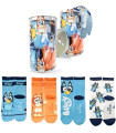 CHILDREN'S SOCKS 4 PAIRS IN A JAR 23-30 BLUEY