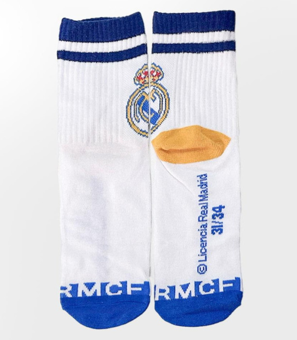 ȘOSETE PENTRU COPII 4 PERECHI ÎN BORCAN 27-38 REAL MADRID Cerda