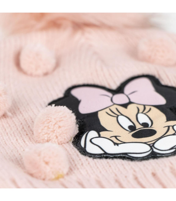 CHILDREN'S KNITTED HAT WITH POM POMS MINNIE Cerda