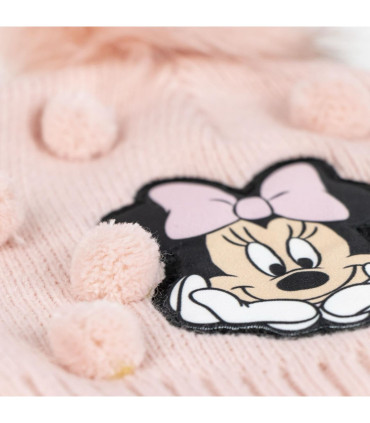 CHILDREN'S KNITTED HAT WITH POM POMS MINNIE Cerda