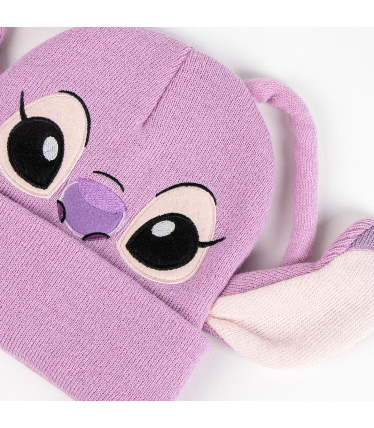 CHILDREN'S WINTER HAT STITCH WITH EARS PINK Cerda